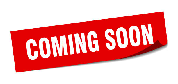 coming soon square sticker. coming soon sign. coming soon banner